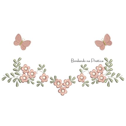 Matriz de Bordado - Raminho Borboleta BP