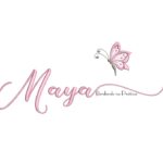 Matriz de bordado - Maya nome com Borboleta