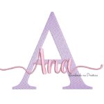 Matriz de bordado nome ana para bordar