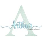 Matriz de bordado nome arthur para bordar