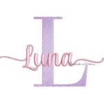 Matriz de bordado Nome Luna para bordar