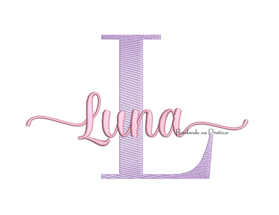 Matriz de bordado Nome Luna para bordar