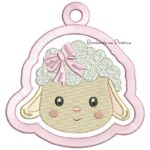 Matriz de Bordado Chaveirinho Ovelhinha