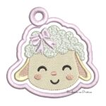 Matriz de Bordado Chaveiro Ovelhinha