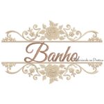 Matriz de Bordado Moldura Floral Banho Toalha