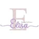 Matriz De Bordado Nome Elisa para bordar.