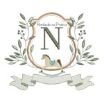Matriz de Bordado - Alfabeto Cavalinho Letra N