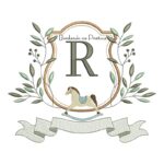 Matriz de Bordado - Alfabeto Cavalinho Letra R