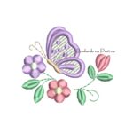 Matriz de Bordado - Borboletinha com raminho Mini