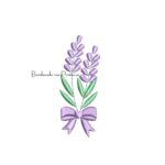 Matriz de Bordado - Mini Lavanda com Lacinho