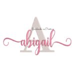 Matriz de Bordado - Nome Abigail Sobreposto