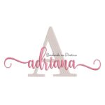 Matriz de Bordado - Nome Adriana Sobreposto