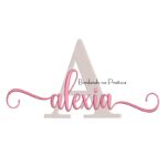 Matriz de Bordado - Nome Alexia Sobreposto