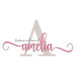 Matriz de Bordado - Nome Amélia Sobreposto