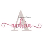 Matriz de Bordado - Nome Andréia Sobreposto