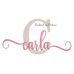 Matriz de Bordado - Nome Carla Sobreposto