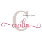 Matriz de Bordado - Nome Cecília Sobreposto