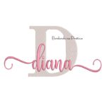 Matriz de Bordado - Nome Diana Sobreposto