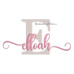 Matriz de Bordado - Nome Elloah Sobreposto