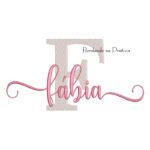 Matriz de Bordado - Nome Fábia Sobreposto