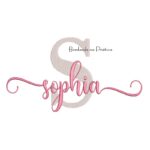 Matriz de Bordado - Nome Sophia Sobreposto