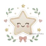 Matriz de Bordado - Estrelinha com Raminhos