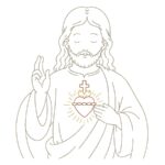 Matriz de Bordado - Jesus Sagrado Coração