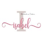 Matriz de Bordado - Nome Isabel Sobreposto