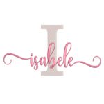Matriz de Bordado - Nome Isabele Sobreposto