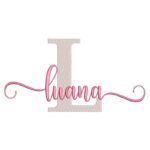 Matriz de Bordado - Nome Luana Sobreposto