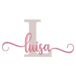 Matriz de Bordado - Nome Luisa Sobreposto